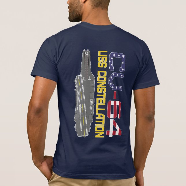 USS CONSTELLATION CV-64 T-Shirt (Back)