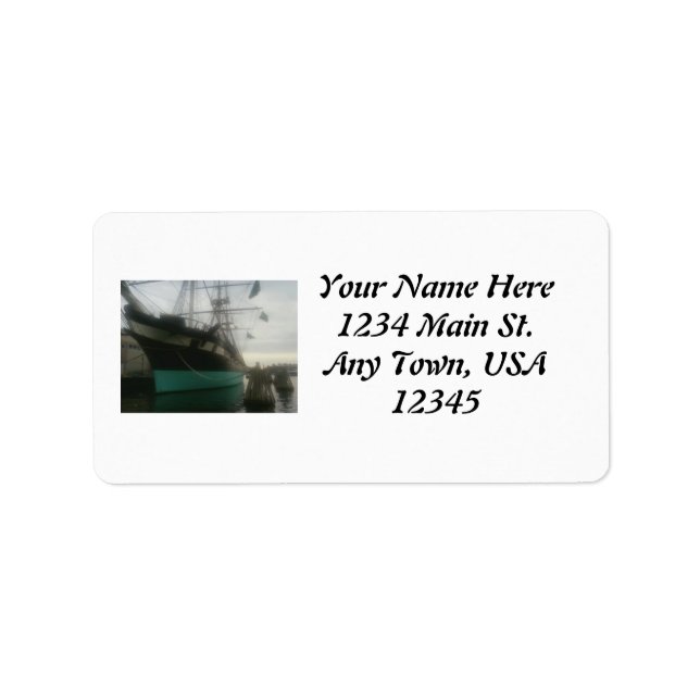 USS Constellation Label (Front)