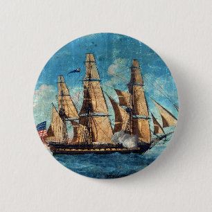 USS Constitution 1804 Old Ironsides Button