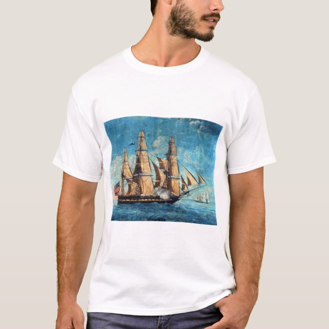 USS Constitution 1804 Old Ironsides T-Shirt (Front)