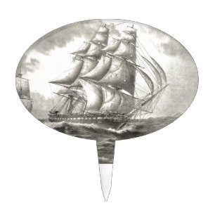 USS Constitution Cake Topper