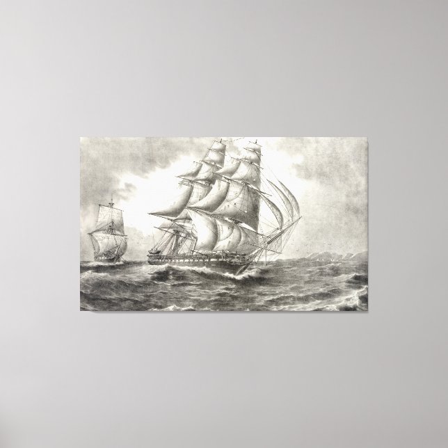 USS Constitution Canvas Print (Front)