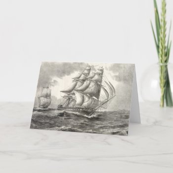 Uss Constitution Card by vintageworks at Zazzle