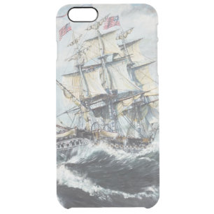 USS Constitution heads for HM Frigate Guerriere Clear iPhone 6 Plus Case