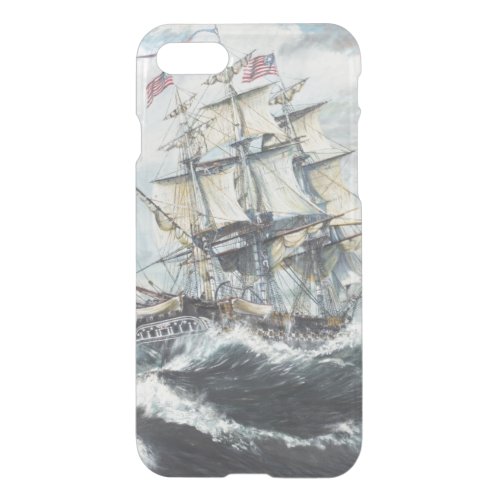 USS Constitution heads for HM Frigate Guerriere iPhone SE87 Case