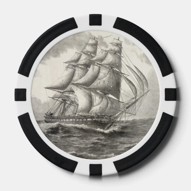 USS Constitution Poker Chips (Front)
