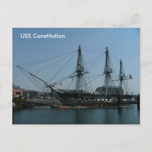 USS Constitution Postcard