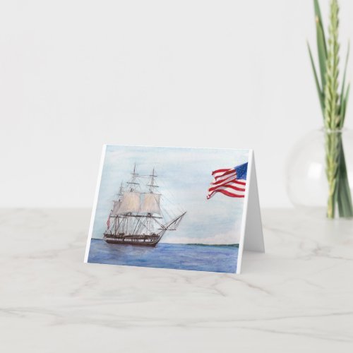 USS CONSTITUTION THANK YOU CARD
