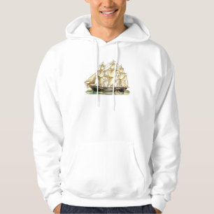 USS Dad Vintage Tall Ship Hoodie