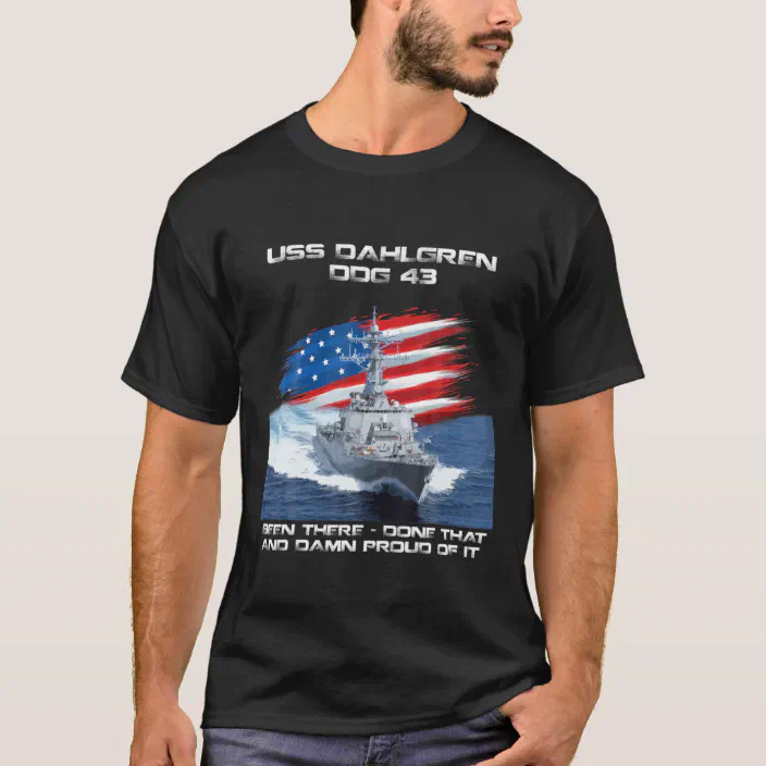 US USN Navy USS Dahlgren DDG-43 Destroyer T-Shirt 