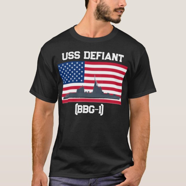 USS Defiant (BBG-1) T-Shirt (Front)