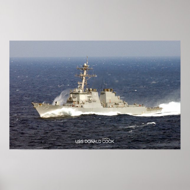 USS Donald Cook Poster (Front)