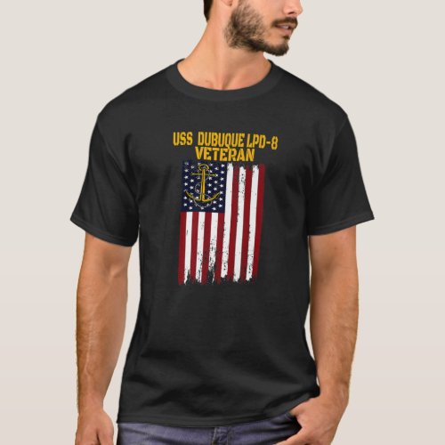 USS Dubuque LPD_8 Amphibious Transport Docks Veter T_Shirt