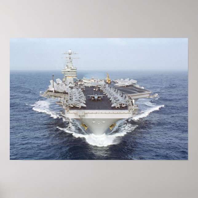 USS Dwight D. Eisenhower (CVN 69) Poster (Front)