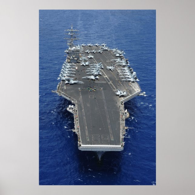 USS Dwight D. Eisenhower (CVN 69) Poster (Front)
