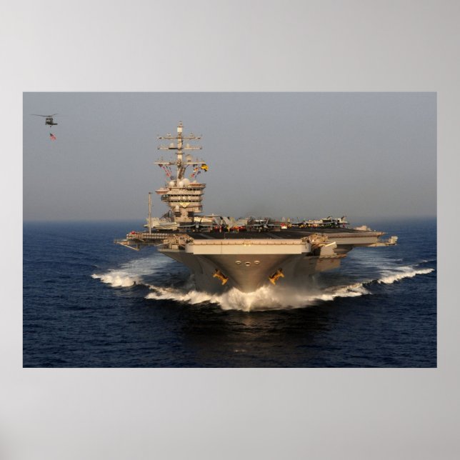 USS Dwight D. Eisenhower (CVN 69) Poster (Front)
