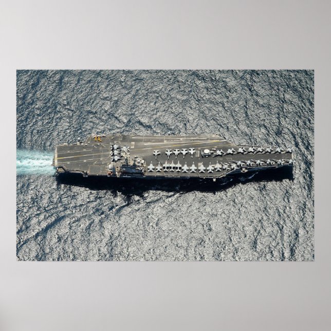 USS Dwight D. Eisenhower (CVN 69) Poster (Front)