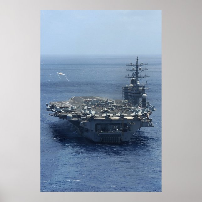 USS Dwight D. Eisenhower (CVN 69) Poster (Front)