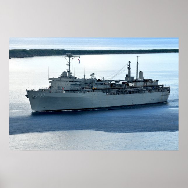 USS Emory S. Land (AS 39) Poster (Front)