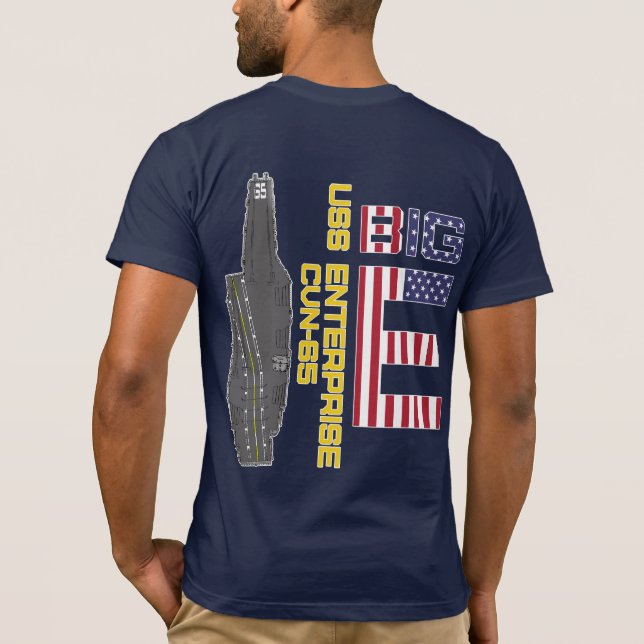 USS ENTERPRISE CVN-65 BIG E T-Shirt (Back)