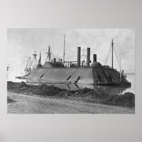 USS Essex Ironclad _ Baton Rouge _ 1862 Poster