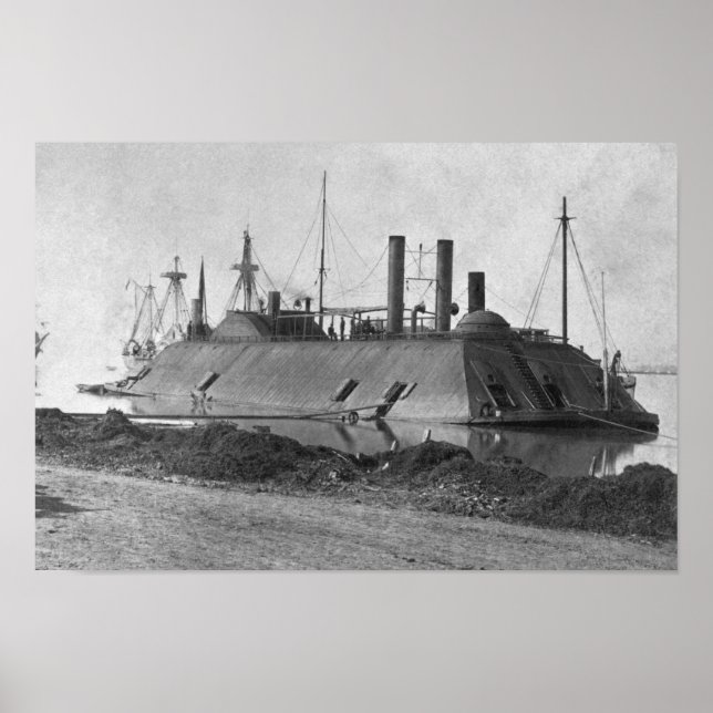 USS Essex Ironclad - Baton Rouge - 1862 Poster (Front)