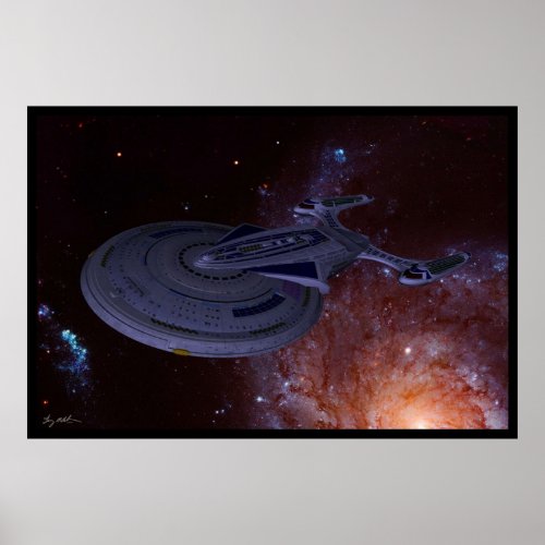 USS Excalibur  Star Fleet  Poster