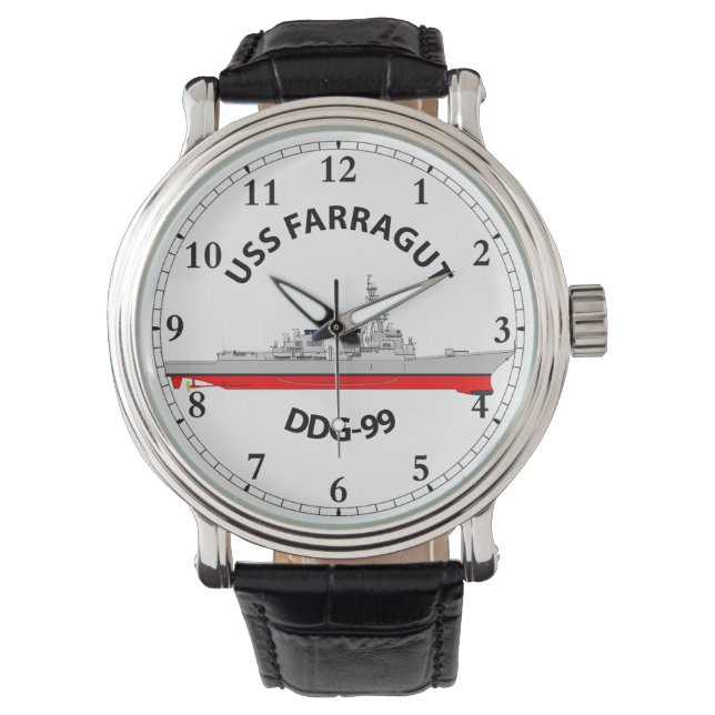 USS FARRAGUT - DDG-99 - ARLEIGH BURKE  WATCH (Front)