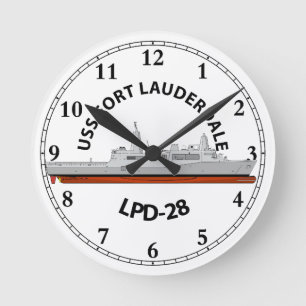 USS FORT LAUDERDALE, LPD-28, SAN ANTONIO ROUND CLOCK