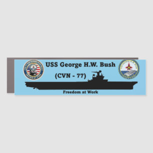 USS George H.W. Bush (CVN-77) Car Magnet