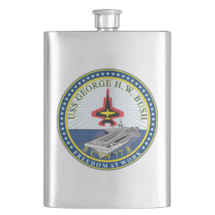 USS George H.W. Bush (CVN-77) Flask