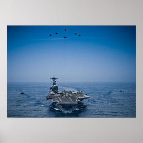 USS George HW Bush CVN 77 Poster