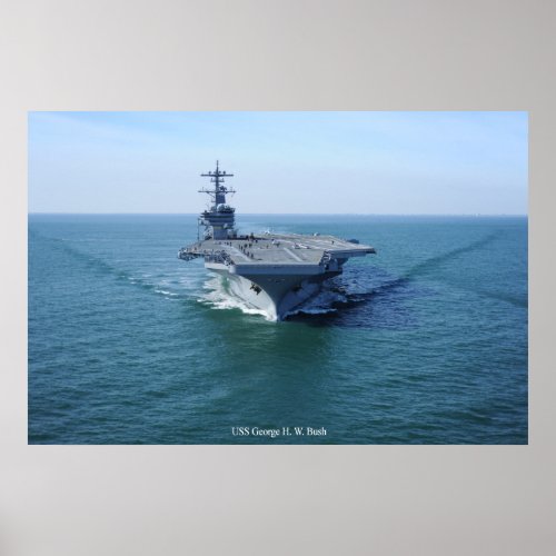 USS George H W bush Poster