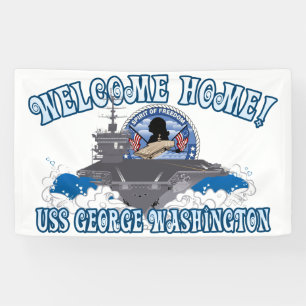 USS George Washington - Welcome Home Banner