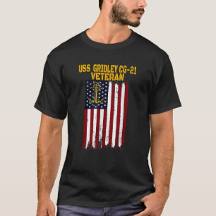 USS Gridley CG 21 Cruiser Veterans Day Father s Da T-Shirt