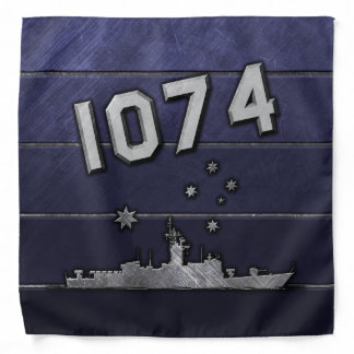 USS Harold E. Holt 1074 Blue Metal  Bandana