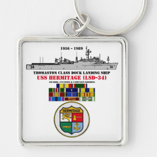 USS HERMITAGE (LSD-34) KEYCHAIN