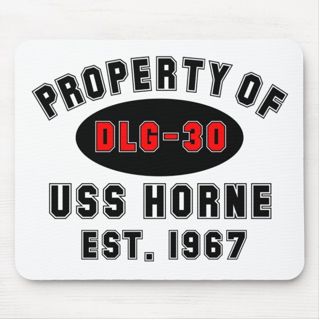 USS Horne DLG-30 Mouse Pad (Front)