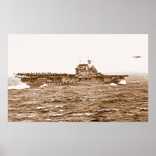 USS Hornet B-25 Takeoff Poster | Zazzle.com