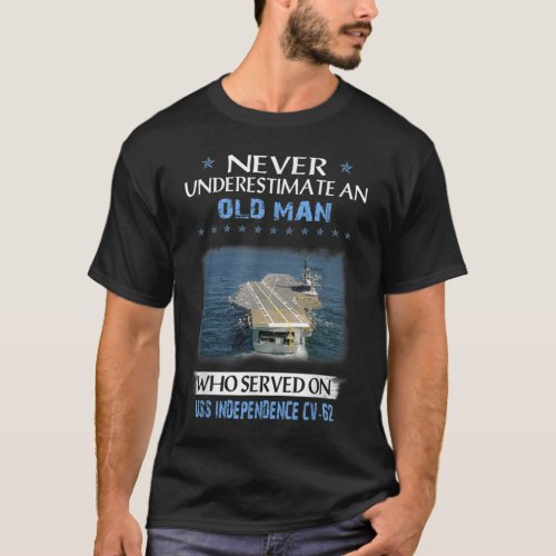 USS Independence CV_62 Aircaft Carrier Veteran Fat T_Shirt
