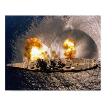 USS Iowa - Battleship Firing Broadside - 1984 Poster USS Iowa - Battleship Firing Broadside - 1984 Poster