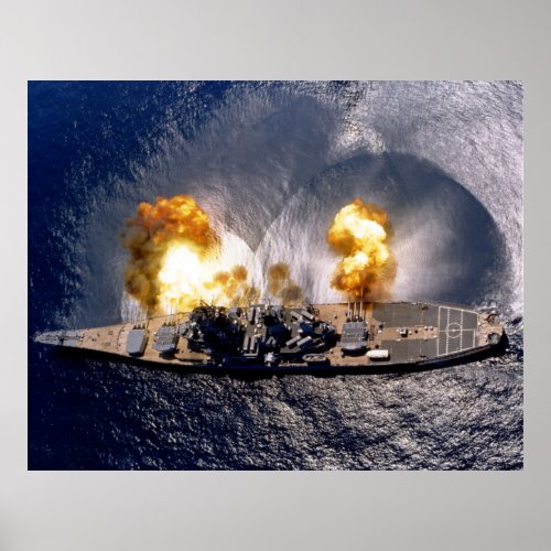 USS Iowa Battleship _ US Navy Poster