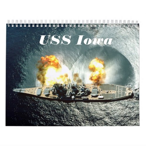 USS Iowa Calendar