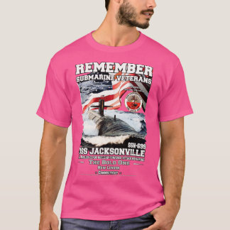 USS Jacksonville SSN699 Submarine Veterans T-Shirt