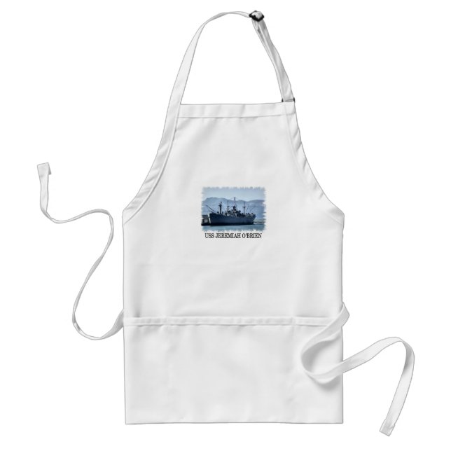 USS Jeremiah O'Brien Adult Apron (Front)