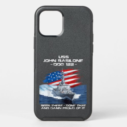 USS John Basilone DDG_122 Destroyer Ship USA Flag  OtterBox Symmetry iPhone 12 Pro Case