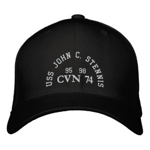 USS JOHN C. STENNIS, CVN 74, EMBROIDERED BASEBALL CAP