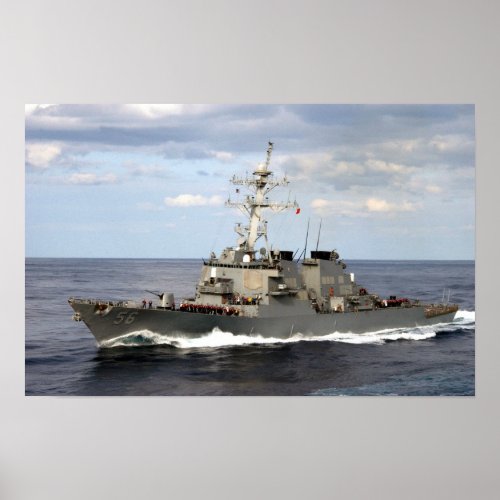 USS John S McCain DDG 56 Poster