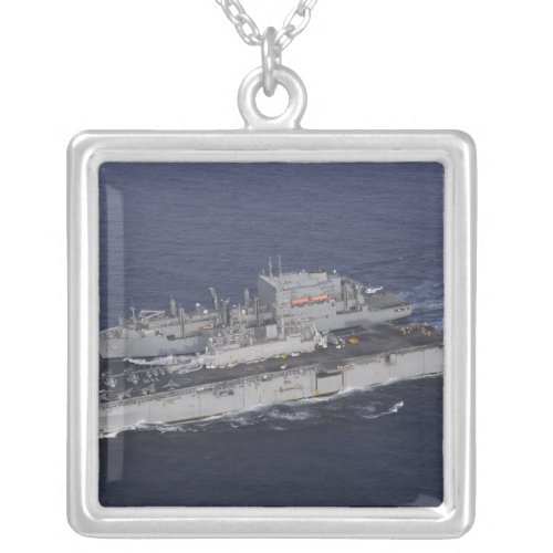 USS Kearsarge Silver Plated Necklace