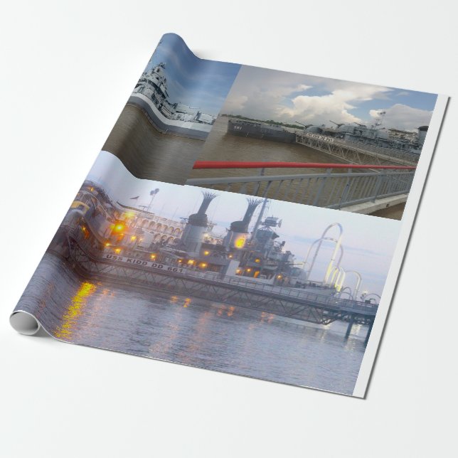 USS KIDD DD 661 WRAPPING PAPER (Unrolled)
